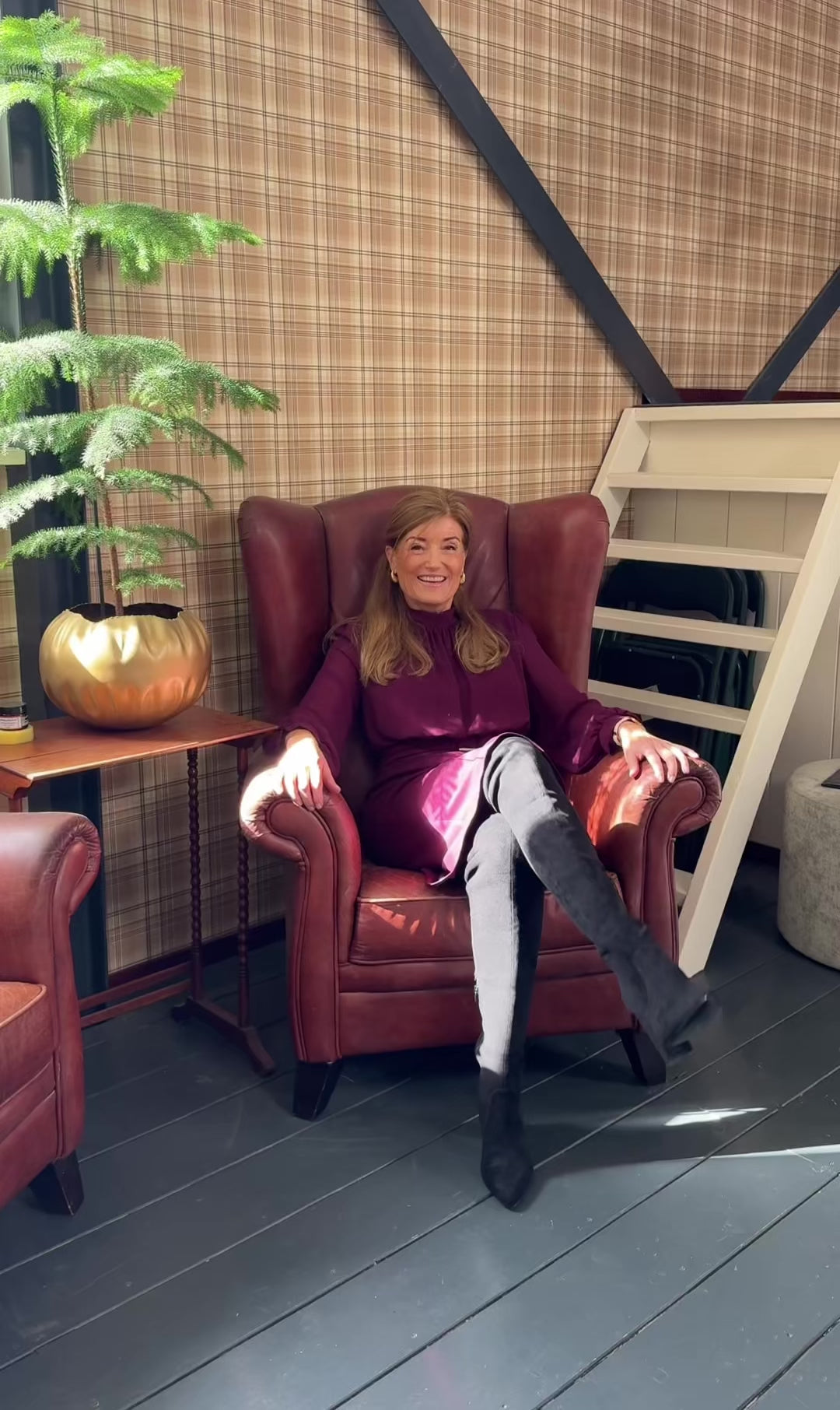 Rinascimento Giorgia Palmas X Sheath Dress – Burgundy