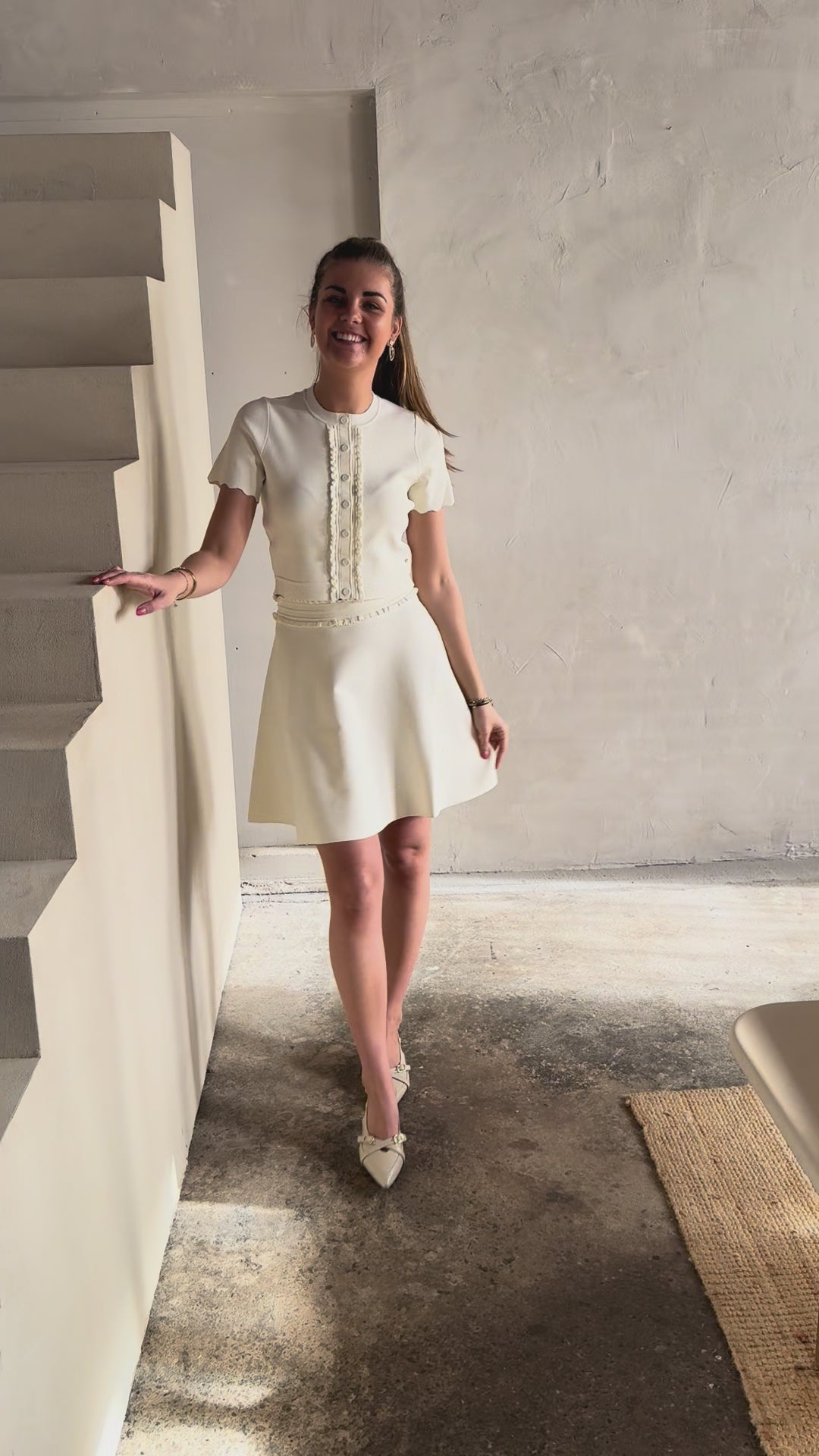 Accentil Faye Knit Off White