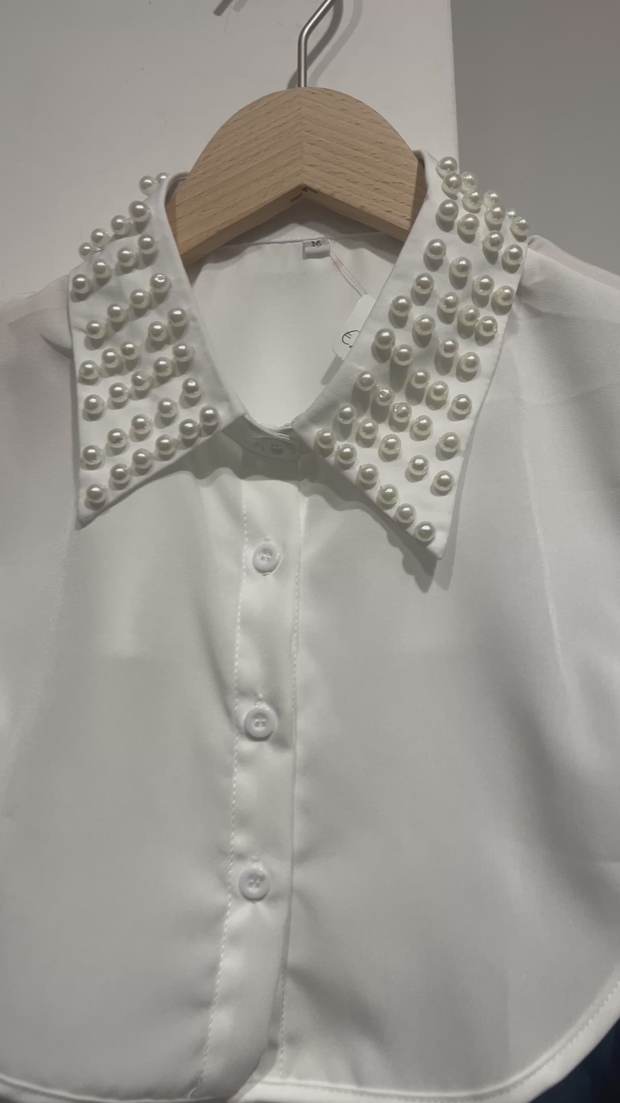 MVD Kraagje – Wit Pearl All Over