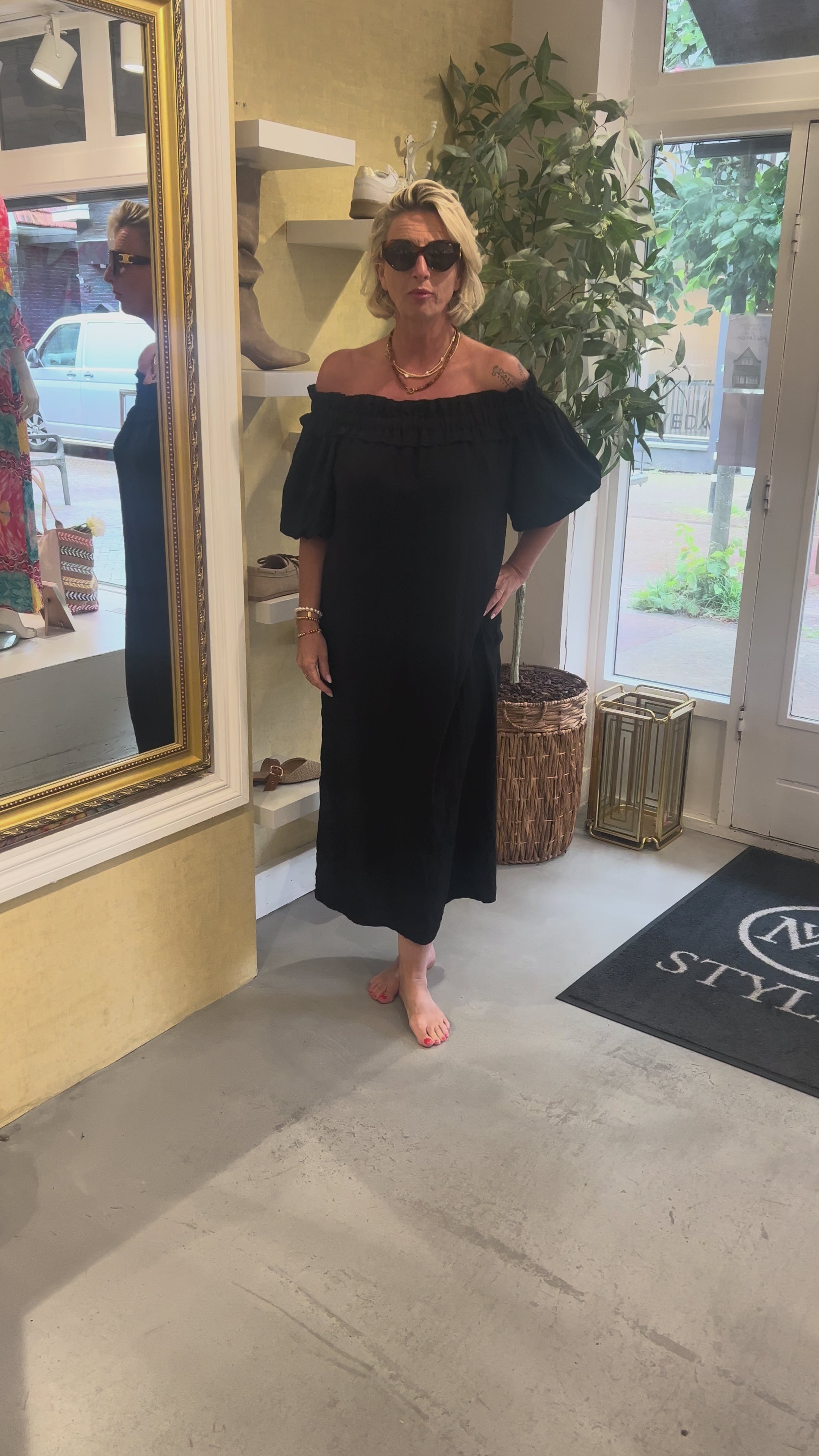 MVD Ibiza Maxi Jurk Black