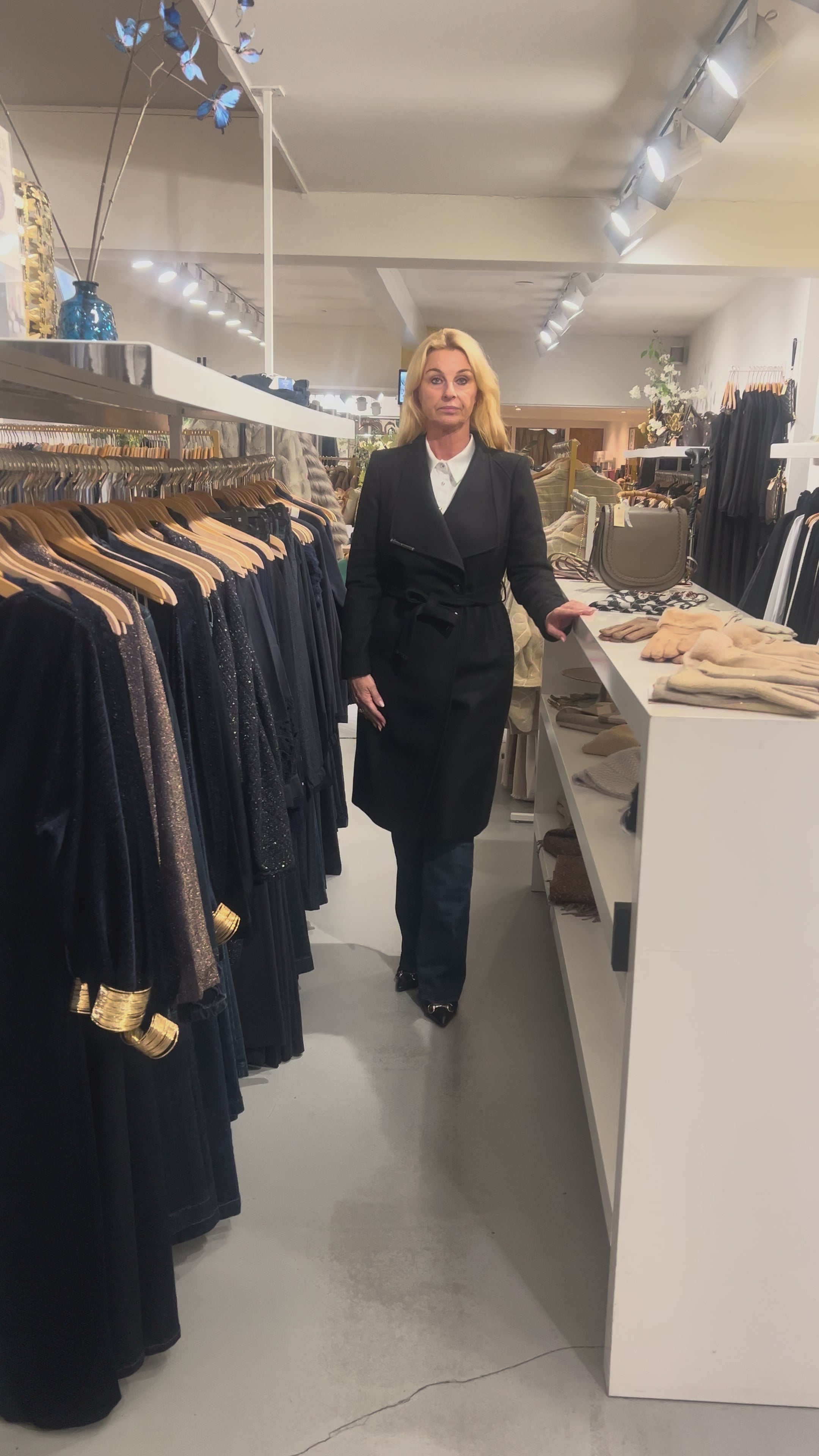 Ted Baker Rose Coat zwart