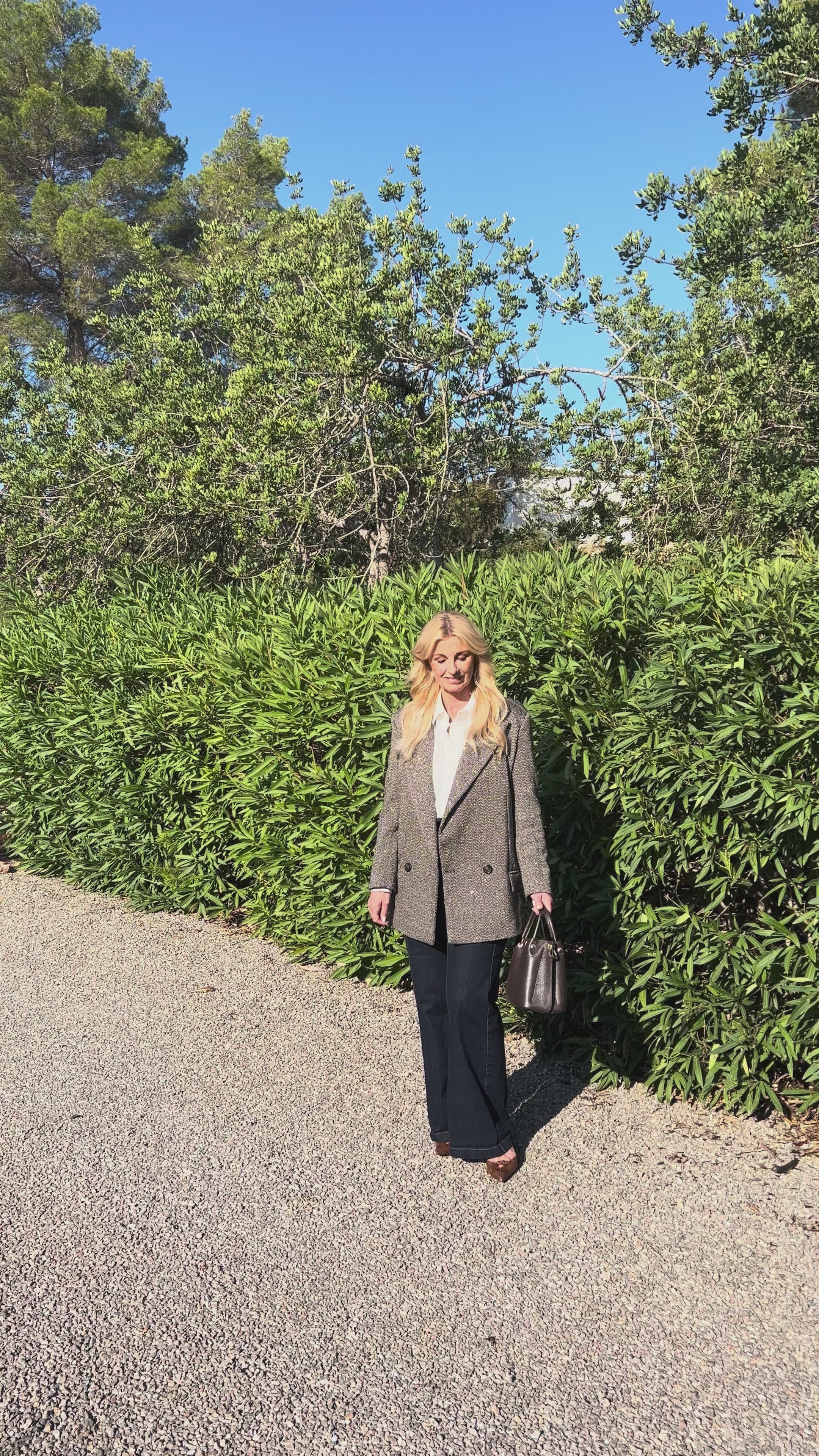 Access Herringbone Sequin Blazer