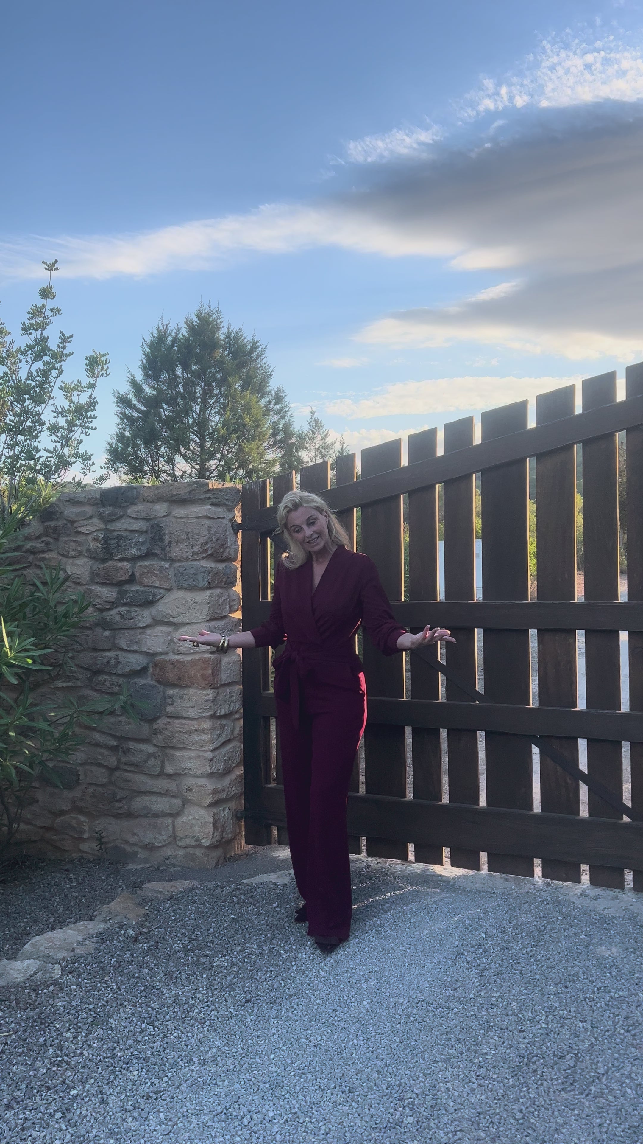 MVD Clothes Jersey Jumpsuit bordeaux