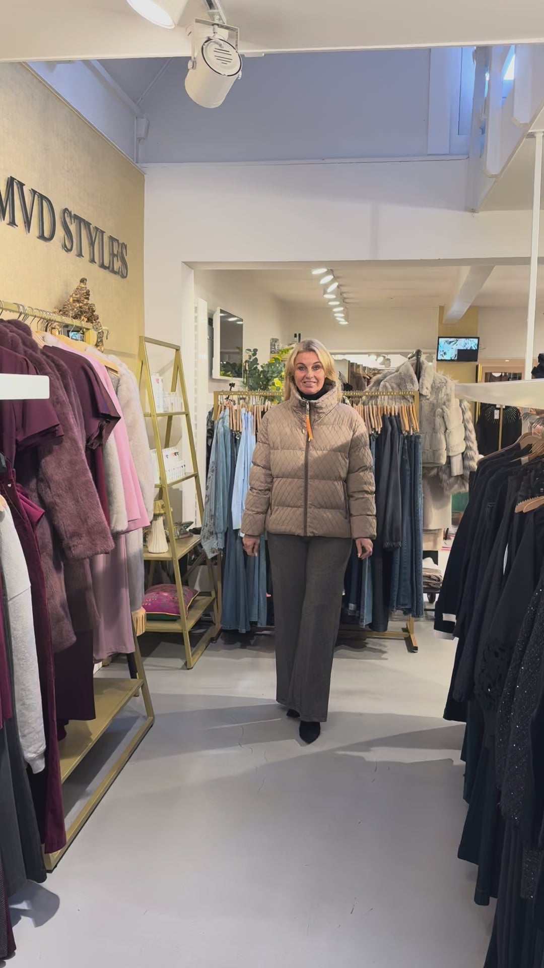 Rino & Pelle Audry Short Puffer Jacket Toffee