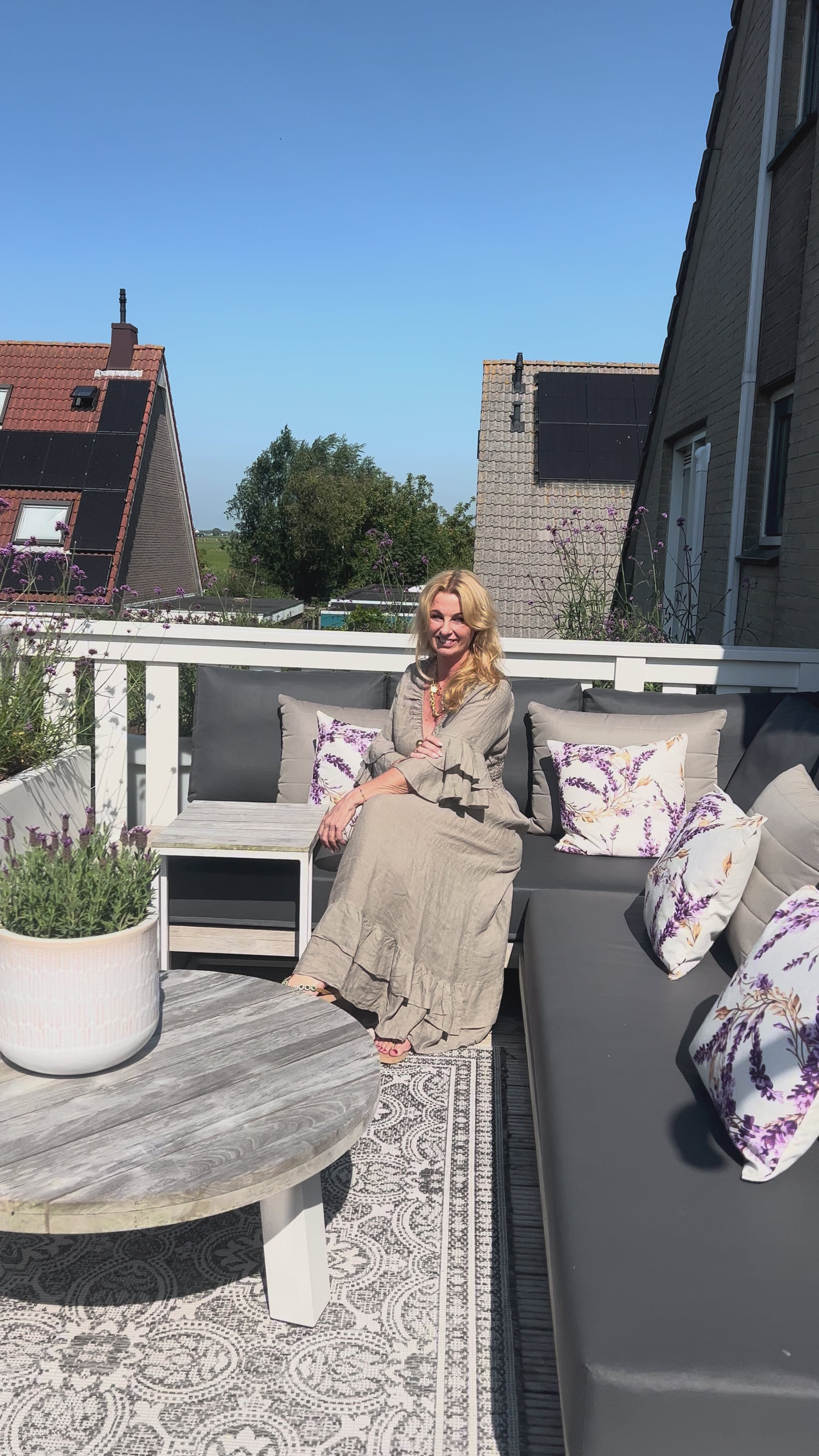 MVD Linen Maxi Dress Bella Taupe