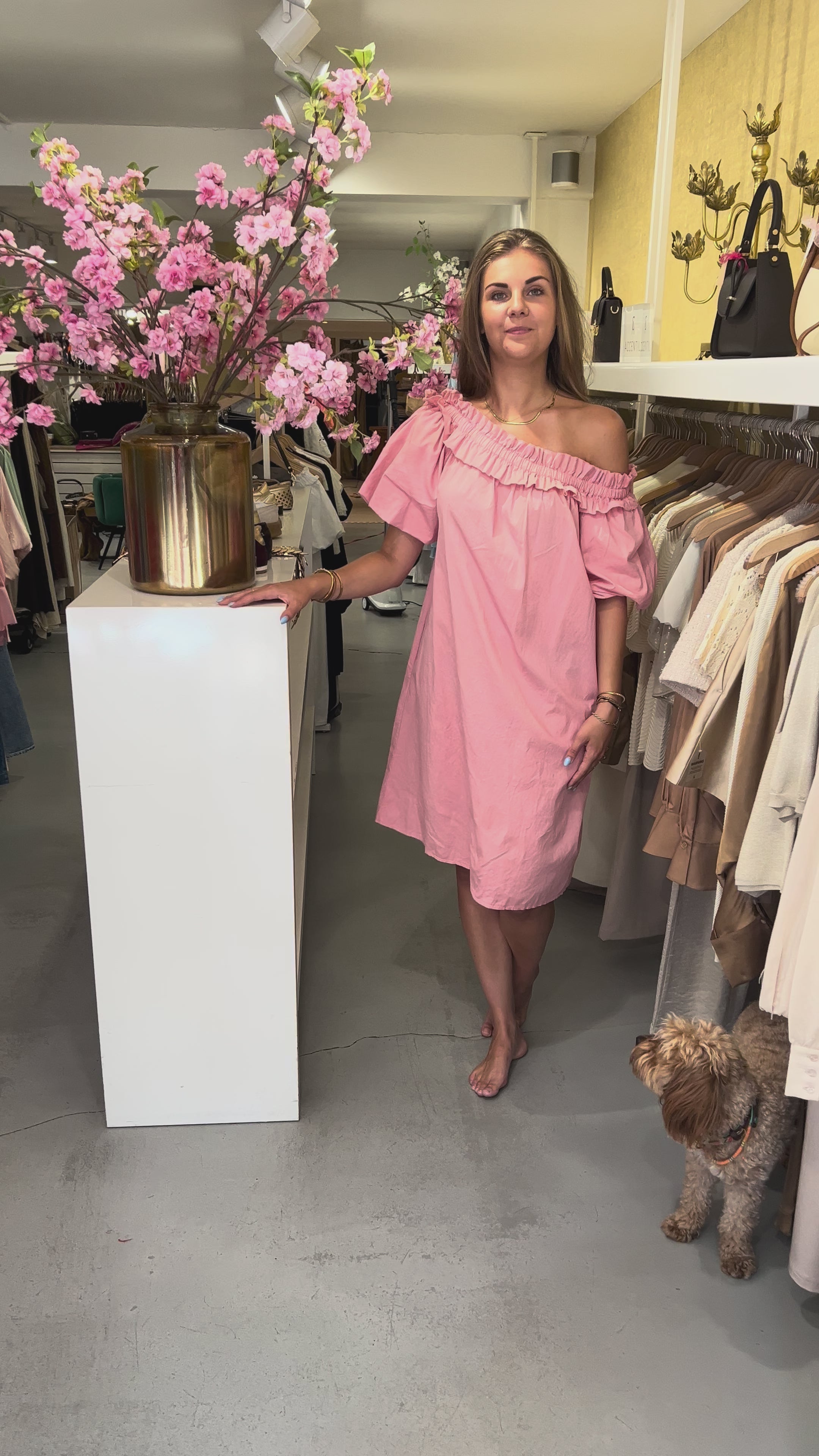 MVD Ibiza Midi Jurk Roze