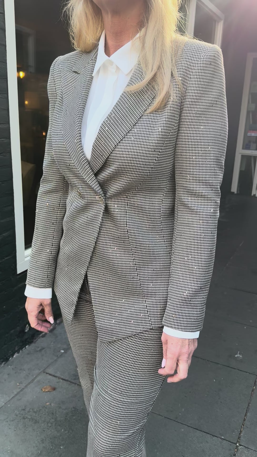 Rinascimento Tweed & Pailletten Blazer