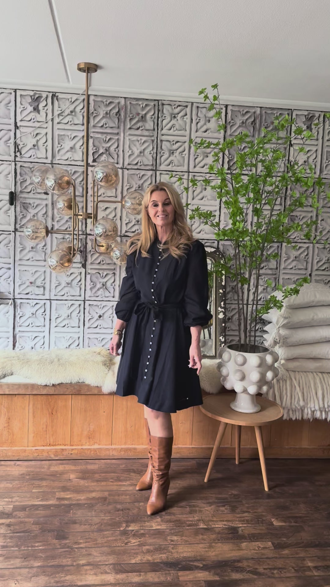 Accentil Linde dress midnight blue