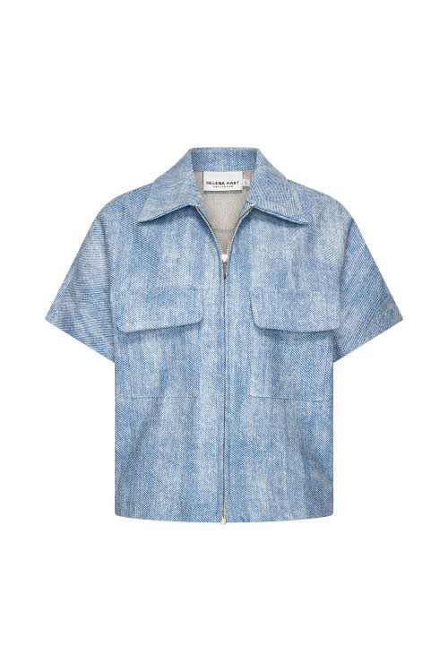 Helena Hart Blazer Mel Lano Twill Blauw