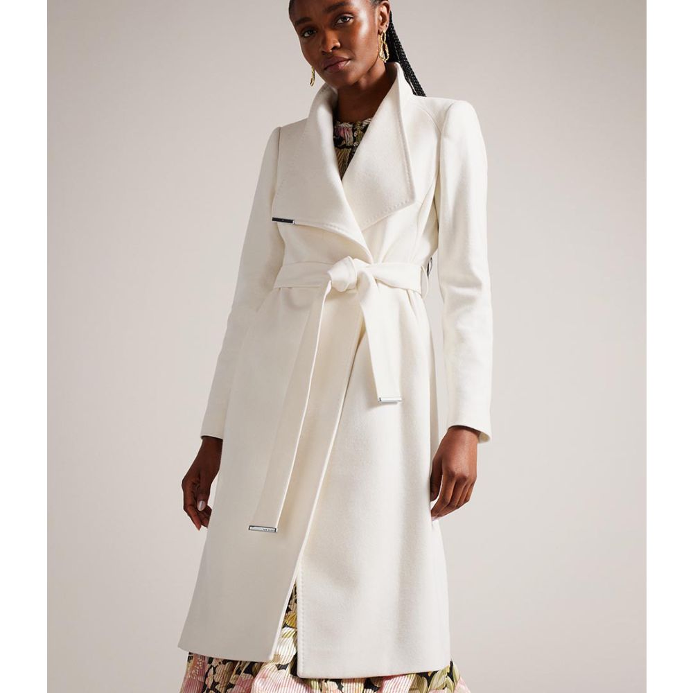 Ted Baker Rose Coat ivory